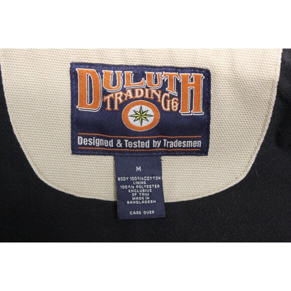 Duluth Trading men's duck canvas fleece lined long chore utility coat M - Picture 7 of 16